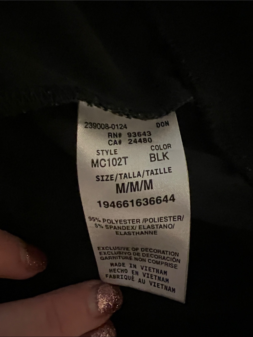 Black Women's scrub pants - Size M